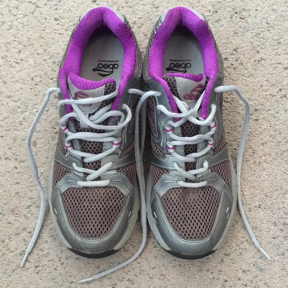 ABEO Smartsystem Running Shoes Gray and Purple Size 8